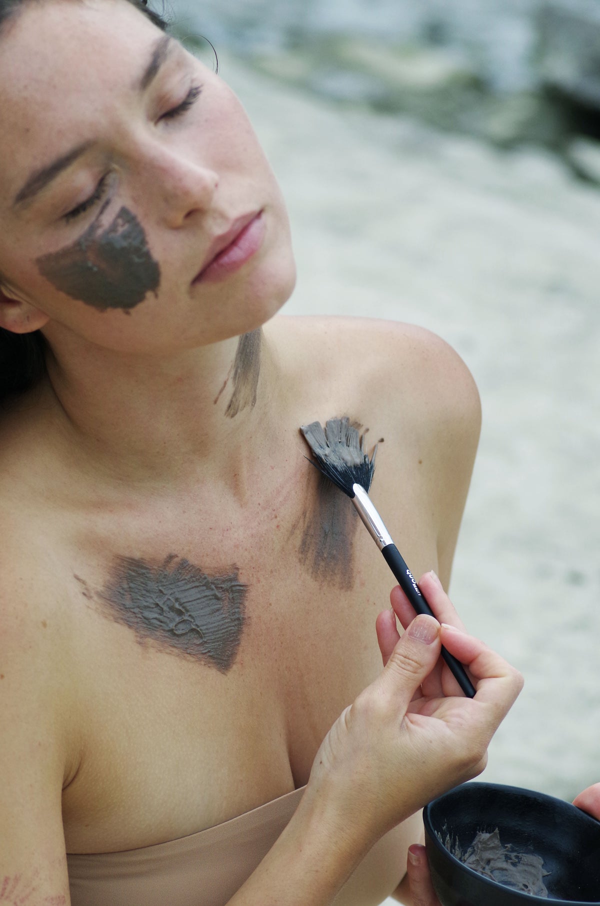 Gommage visage - poudre de riz & moringa