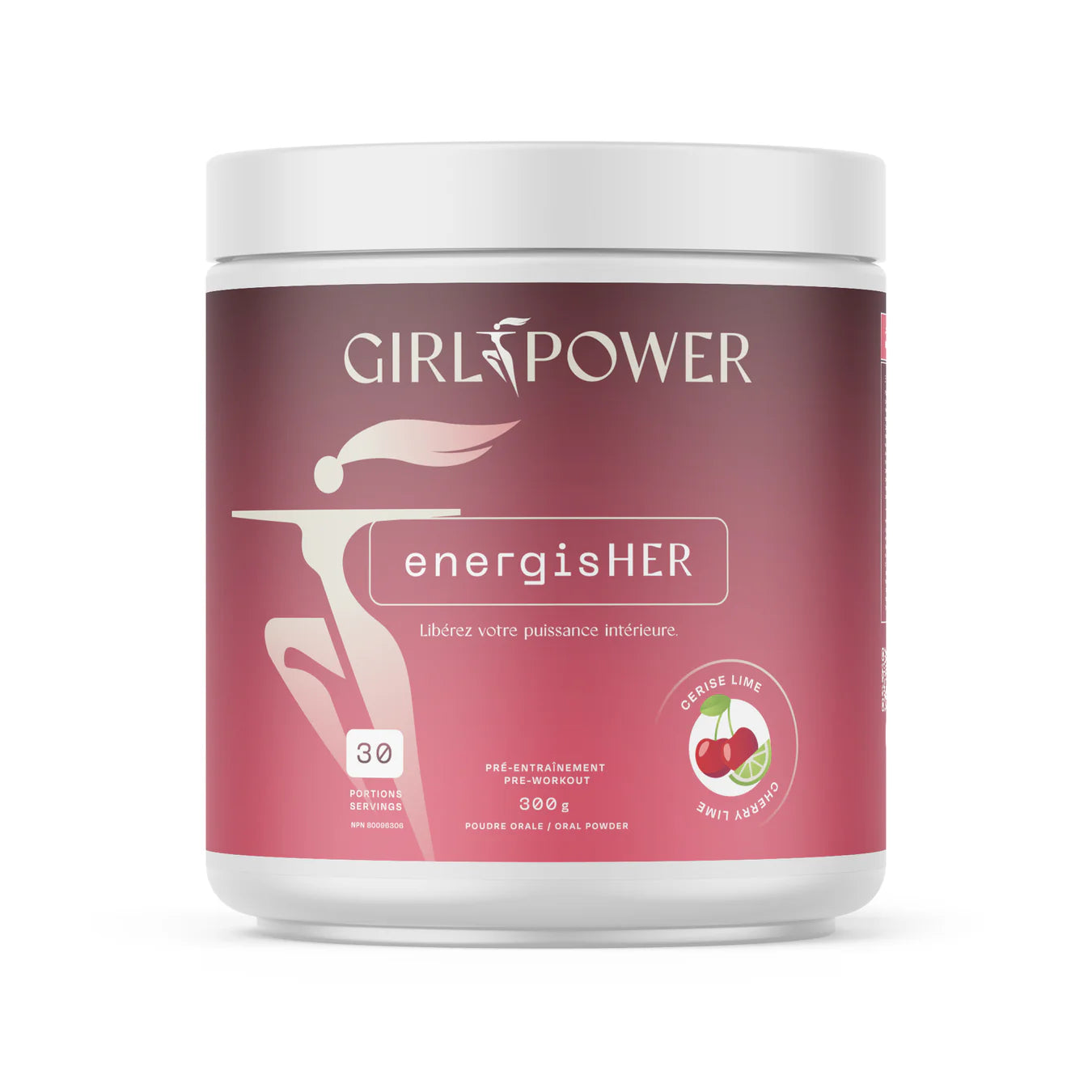 ENERGISHER AVEC STIMULANT - NOUVEAU cerise lime