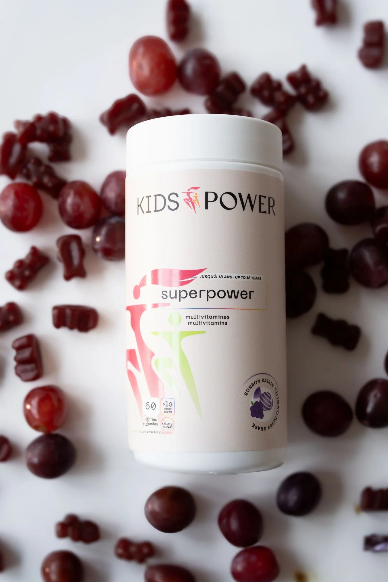 Super Power - multivitamines enfants aux raisins