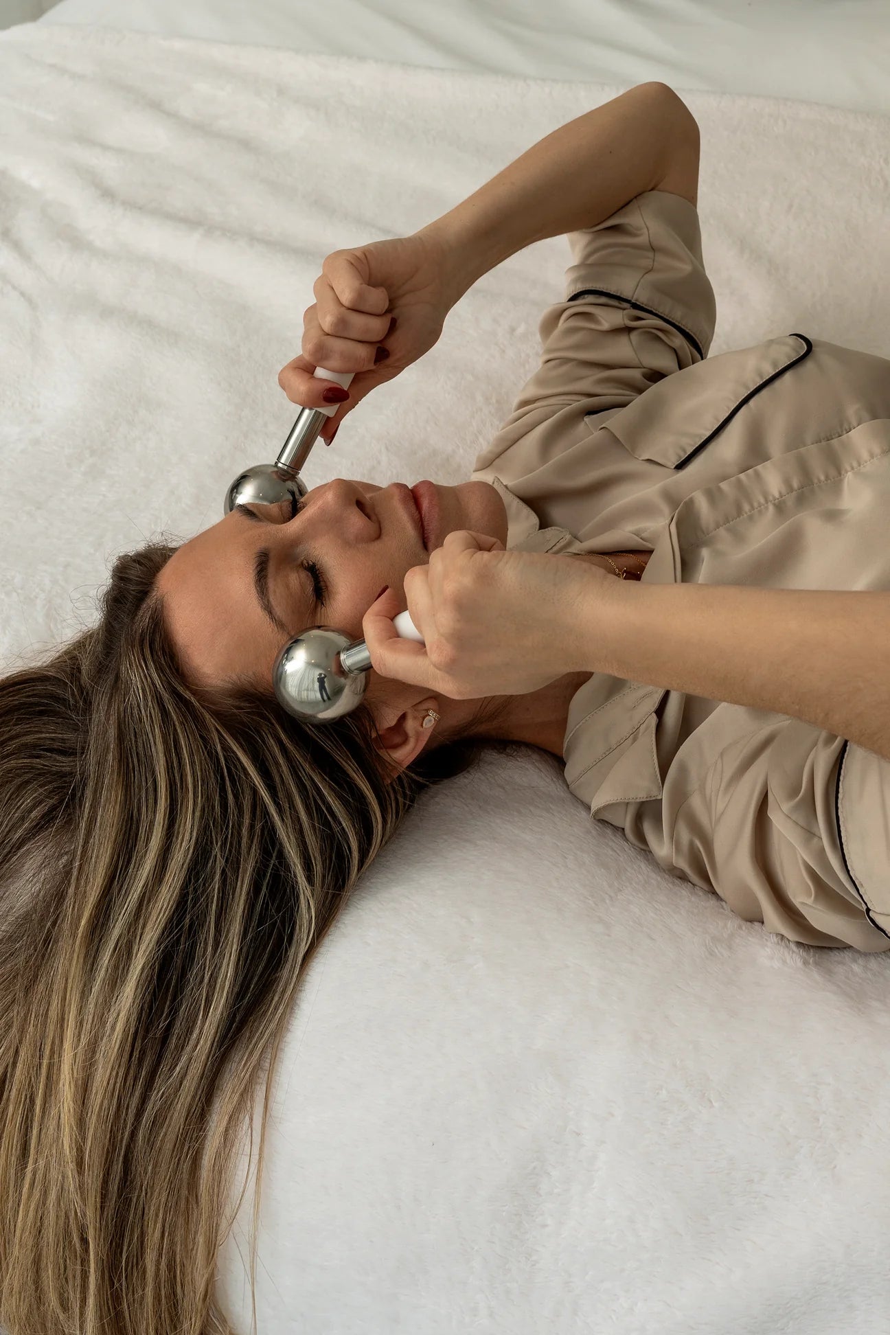 Globes rotatifs de cryothérapie - visage