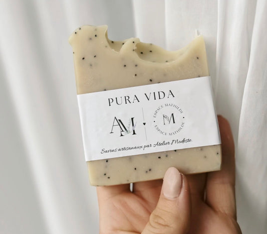 Savon eucalyptus tangerine PURA VIDA atelier modeste X Espace Mathilde