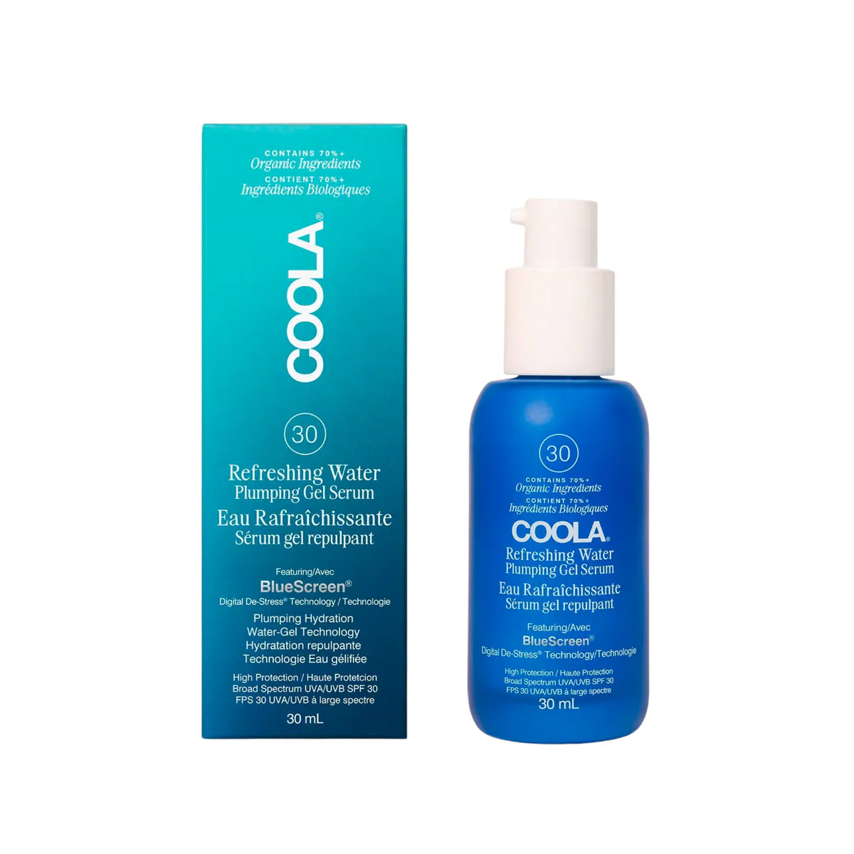 Sérum-gel rafraîchissant FPS 30 - COOLA 30 ml