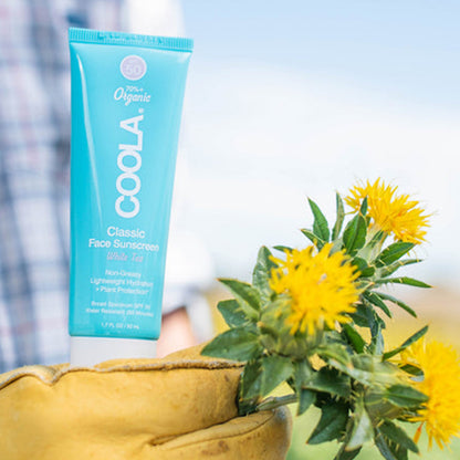 Crème solaire pour le visage FPS 50 - thé blanc