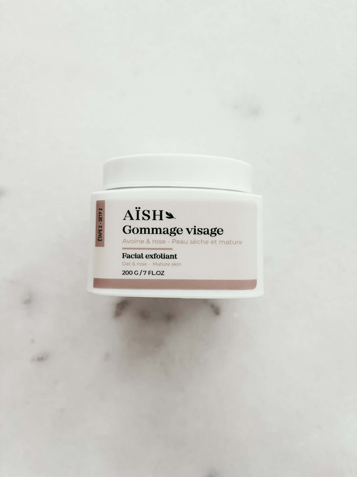 Gommage visage - avoine & rose