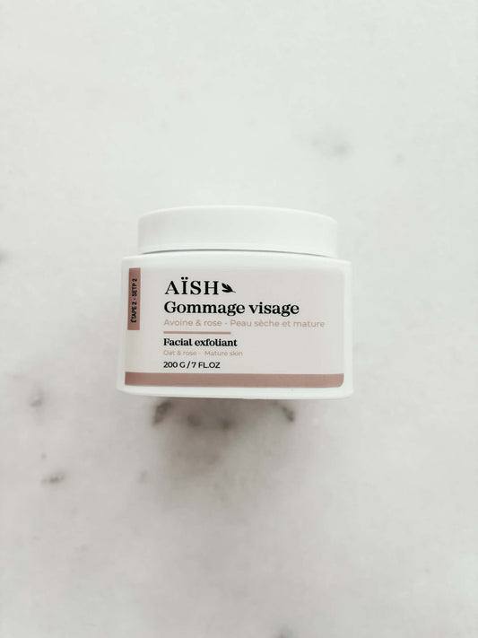 Gommage visage - avoine & rose