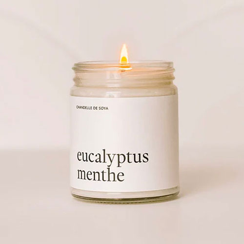 Chandelle eucalyptus et menthe